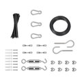 National Hardware Mount Hdwr Kit Bistro Blk N900-001